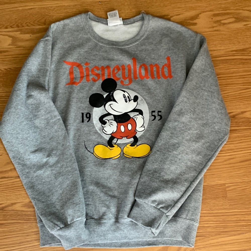 Disneyland Mickey sweatshirt small grey